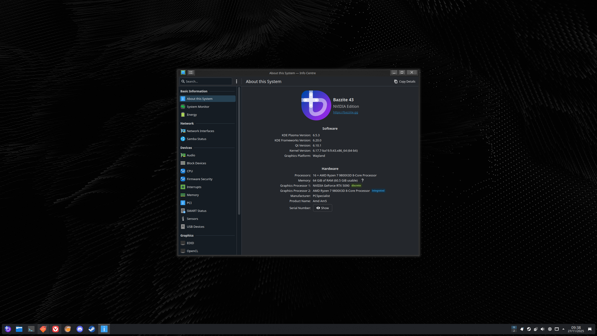 My current main desktop screen: clean and looking good